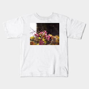 red Malus 'Radiant' crab apple blossoms #9 Kids T-Shirt